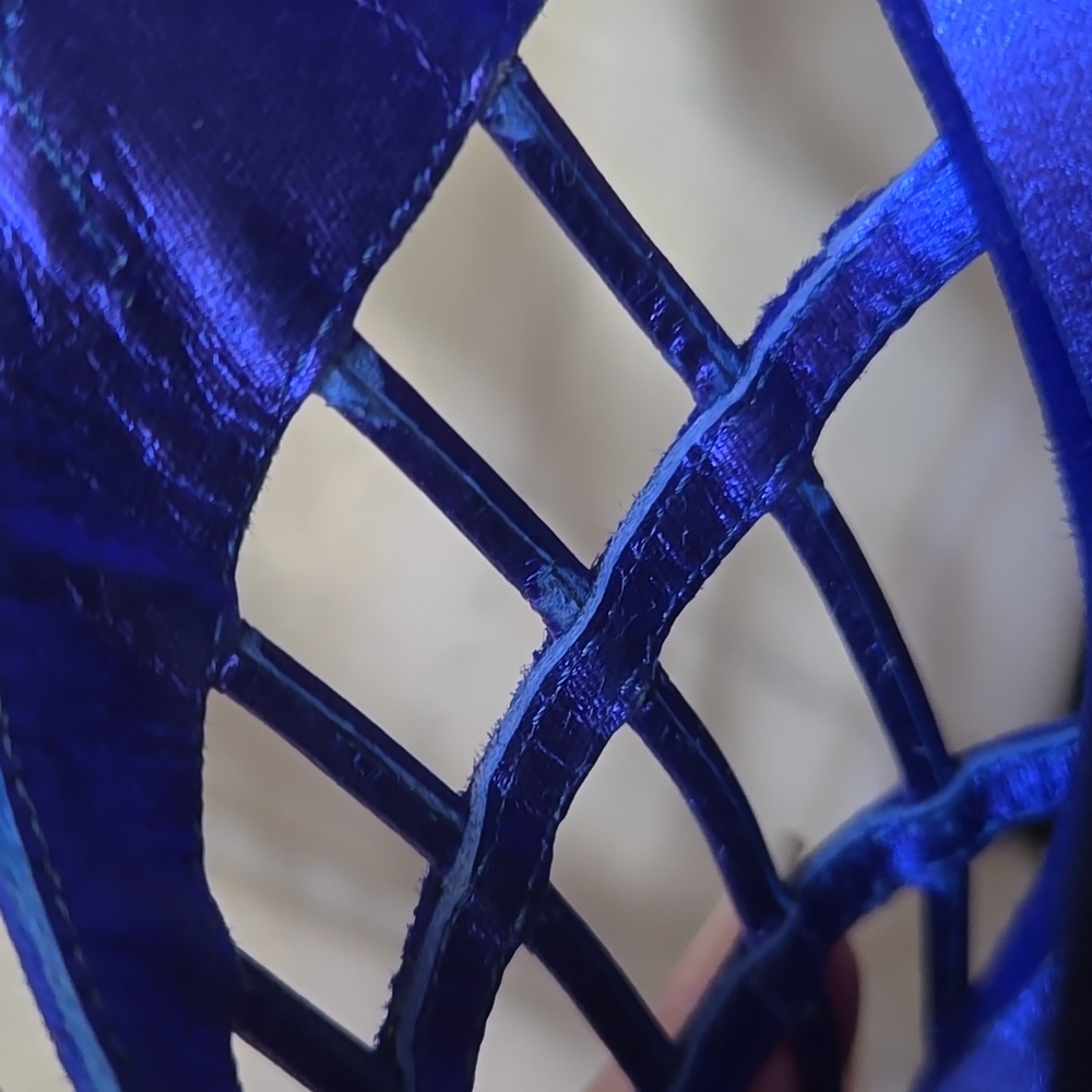 Via Spiga Electric Blue Sling Back Heels - Picture 11 of 15